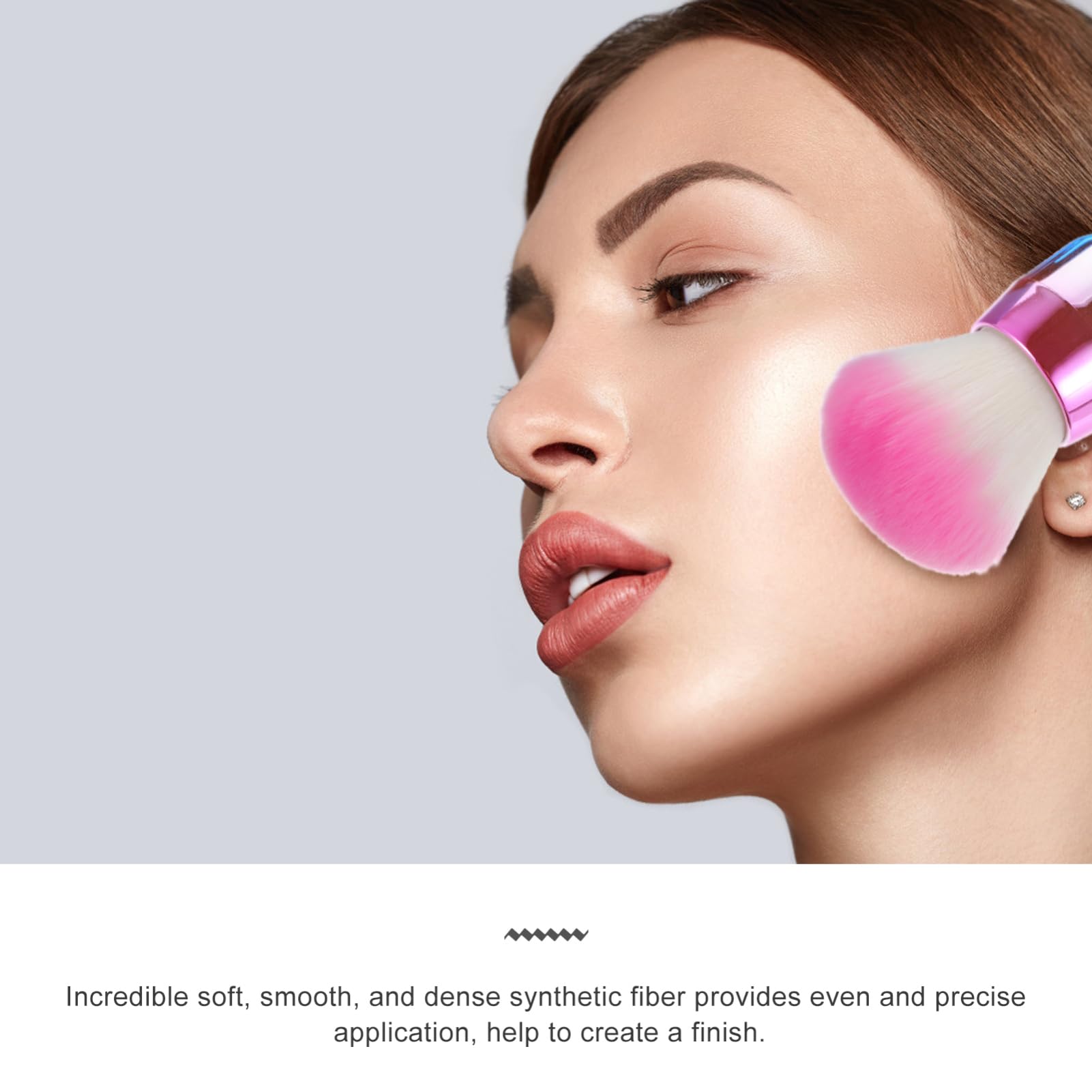 POPETPOP 6pezzi Pennelli Cosmetici Per Contouring Viso Pennello Per Blush e Fondotinta Con Manico Corto Design Forma Di Fungo Morbido e Sintetico Applicazione Precisa Per Trucco
