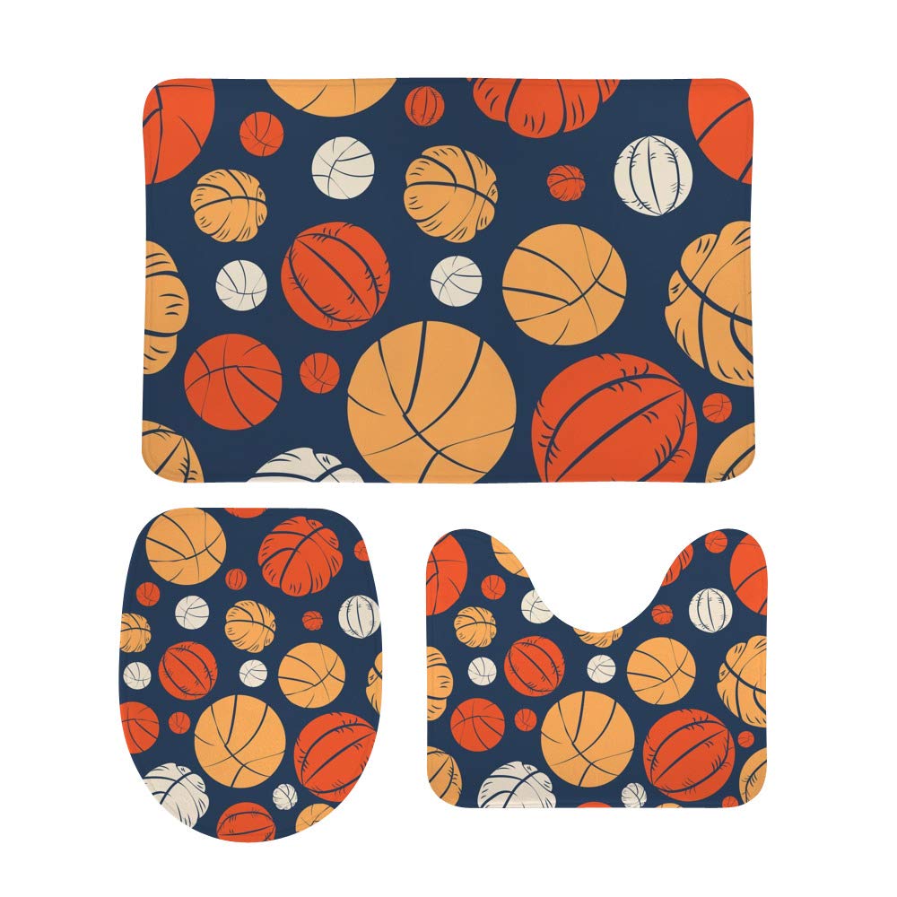 Tapis de bain antidérapant lot de 3 absorbants à motif panda mignon