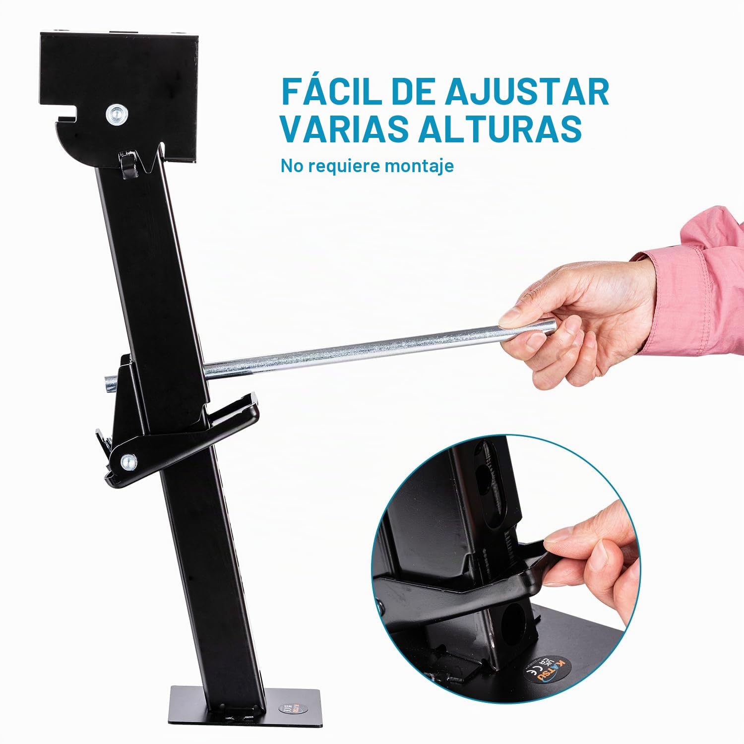 KATSU 2 Piezas Gatos Estabilizadores de RV para Remolque de Viaje 11-1/2" a 18", Capacidad de 1000 lbs, Soportes Estabilizadores Telescópicos Plegables para Remolque y Caravana