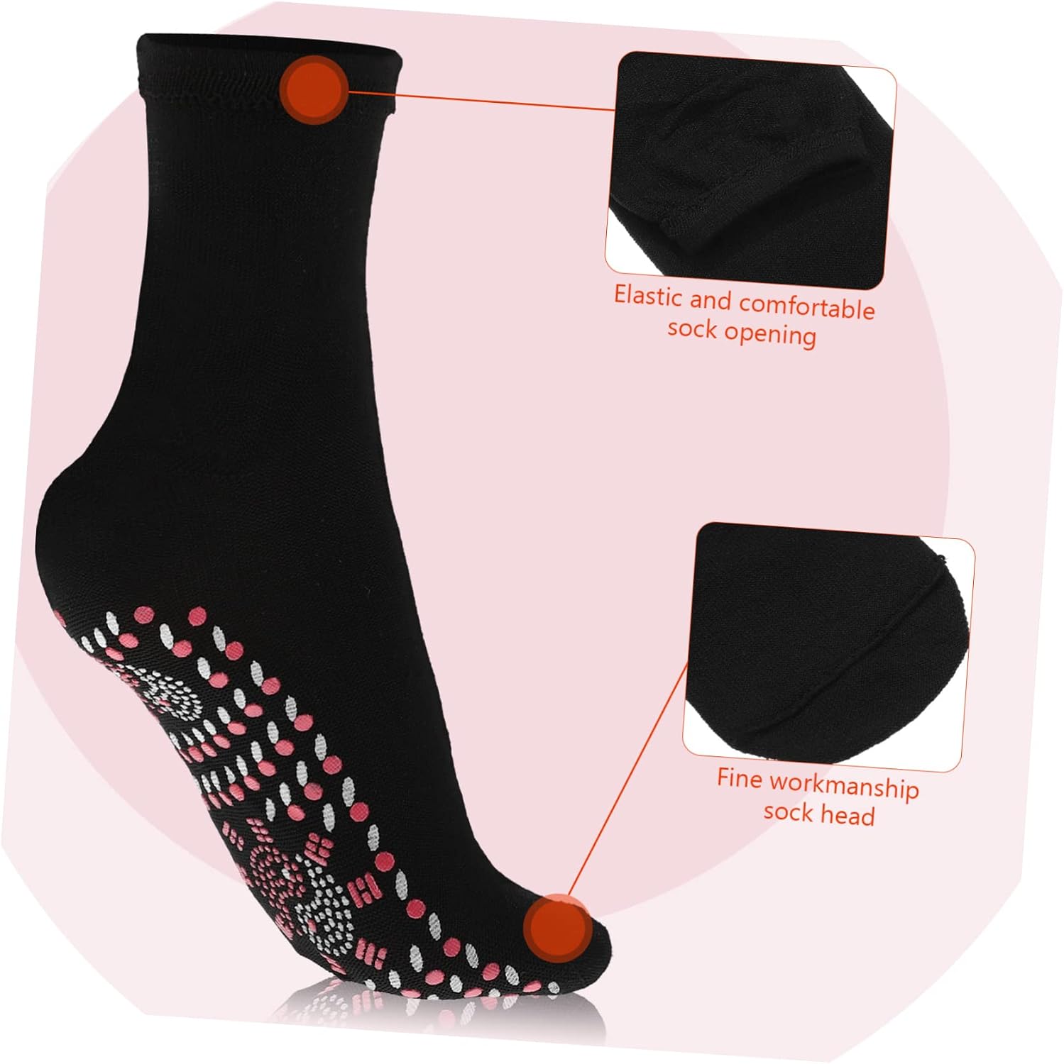 Garneck 4pairs Thermal Socks for Men and Women Freezing Breathable and Warm Foot Warmers for Winter Activities for Outdoor Mountaineering and Skiing