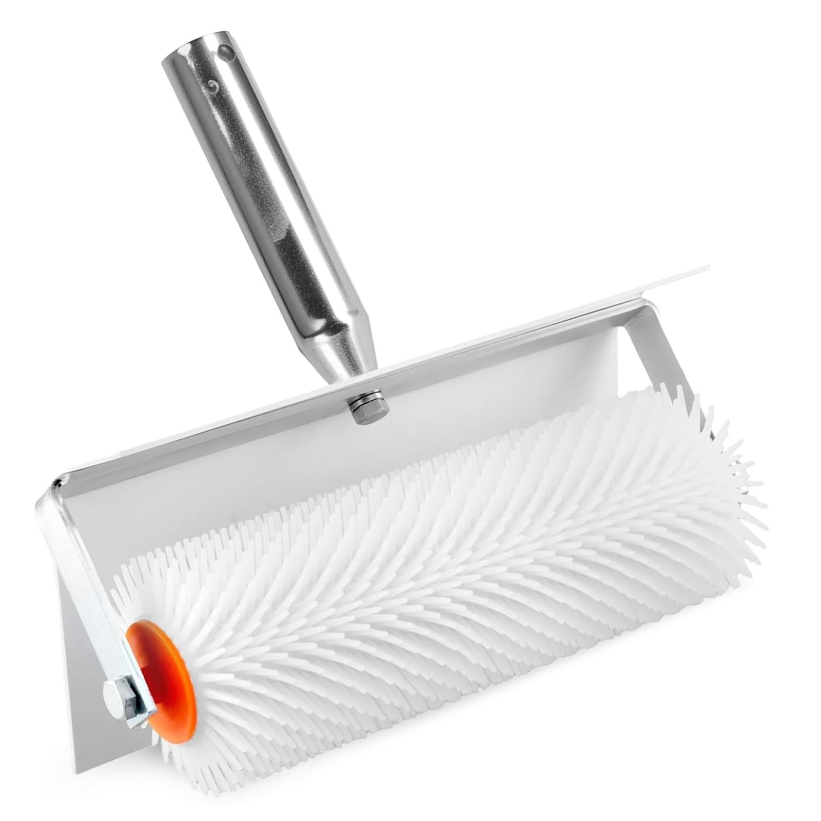 Spiked Roller Self Levelling, 10" /250mm Epoxy Floor Roller with 15mm Spikes and Splash Guard Spiked Aeration Tool for Latex Screeding and Smoothing