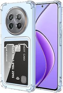 جراب حماية لموبايل ريلمي 12_ 12X _ C65 شبكة الجيل الخامس 5G ناعم ومضاد للخدوش والصدمات من البولي يوريثين المقاوم للحرارة بتصميم رفيع مع حامل كروت شفاف