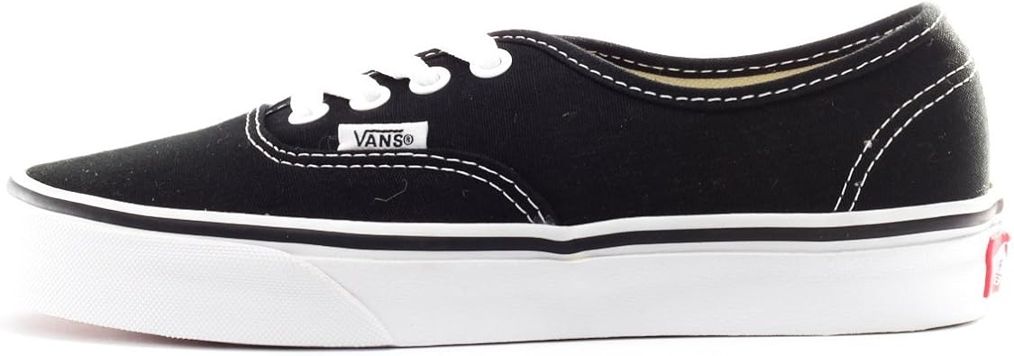vans authentic black canvas