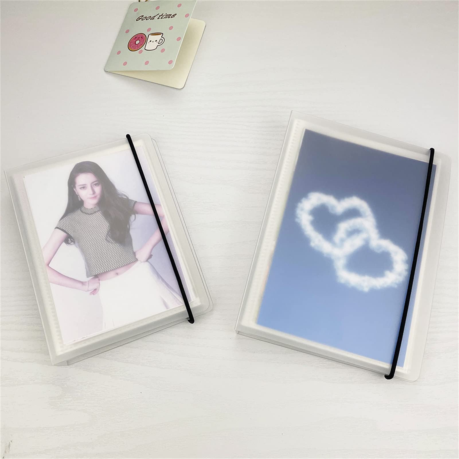 Bodas, Viajes, álbum de Recortes de Fotos de bebés 40 páginas, Transparentes por Ambos Lados, Pueden Contener 80 Fotos, for Aniversario de Bodas Familiar(5 Inches)
