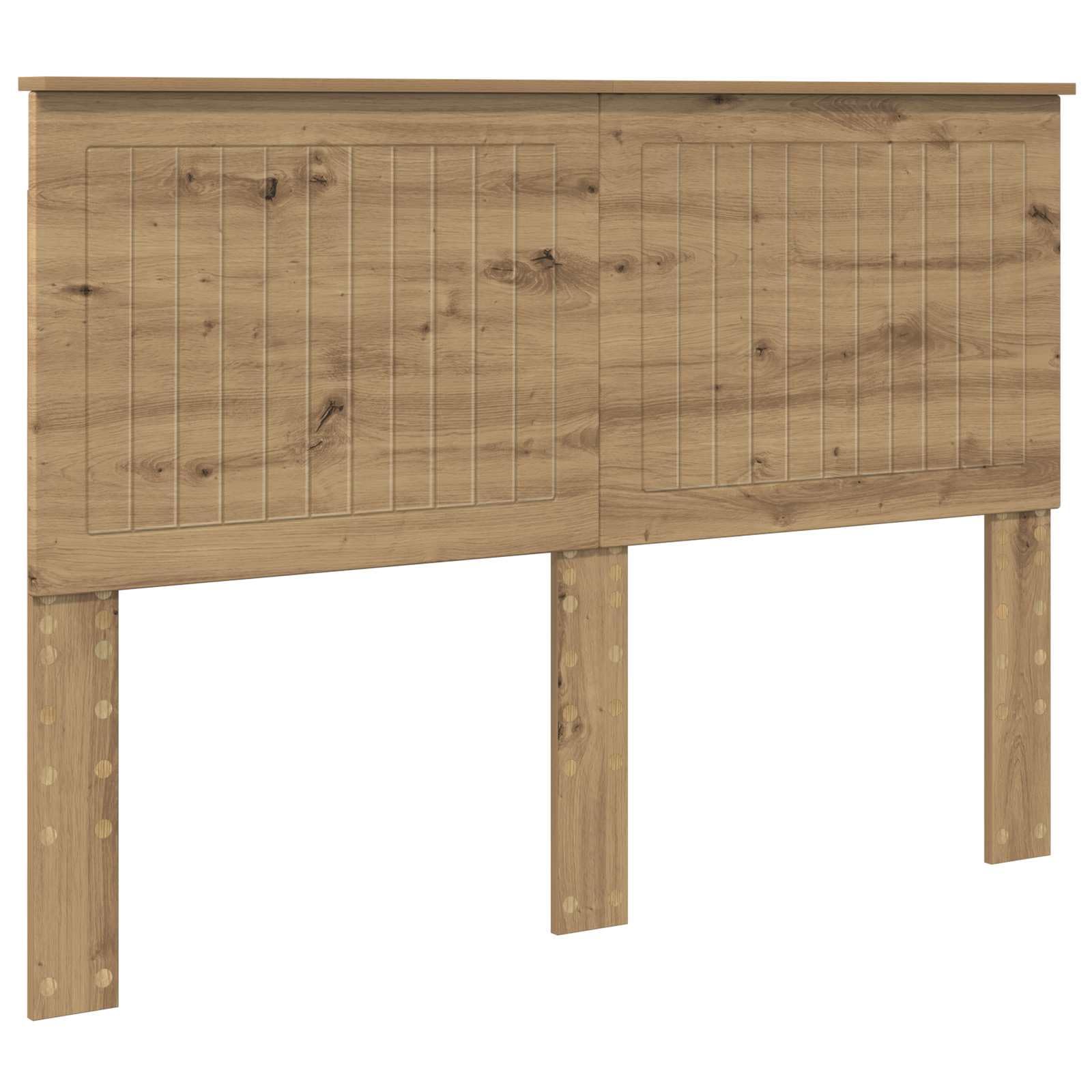 vidaXL Tête de lit Chêne Artisanal 140 cm Bois d'ingénierie, Accents élégants pour Chambre, Accessoire déco Moderne, Coin Sommeil stylé, Design Contemporain