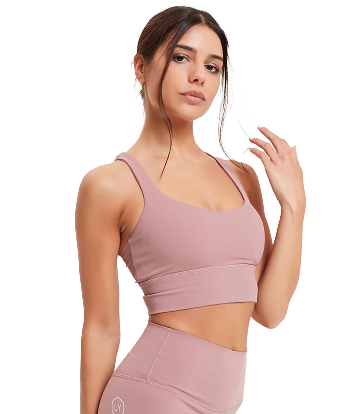 kobo Medium Impact Slip on Everyday Sports Bra for Women - Lightly-Padded, Non-Wired & High Coverage | Lined Cups with Removable Inserts (Imported)-picture-50