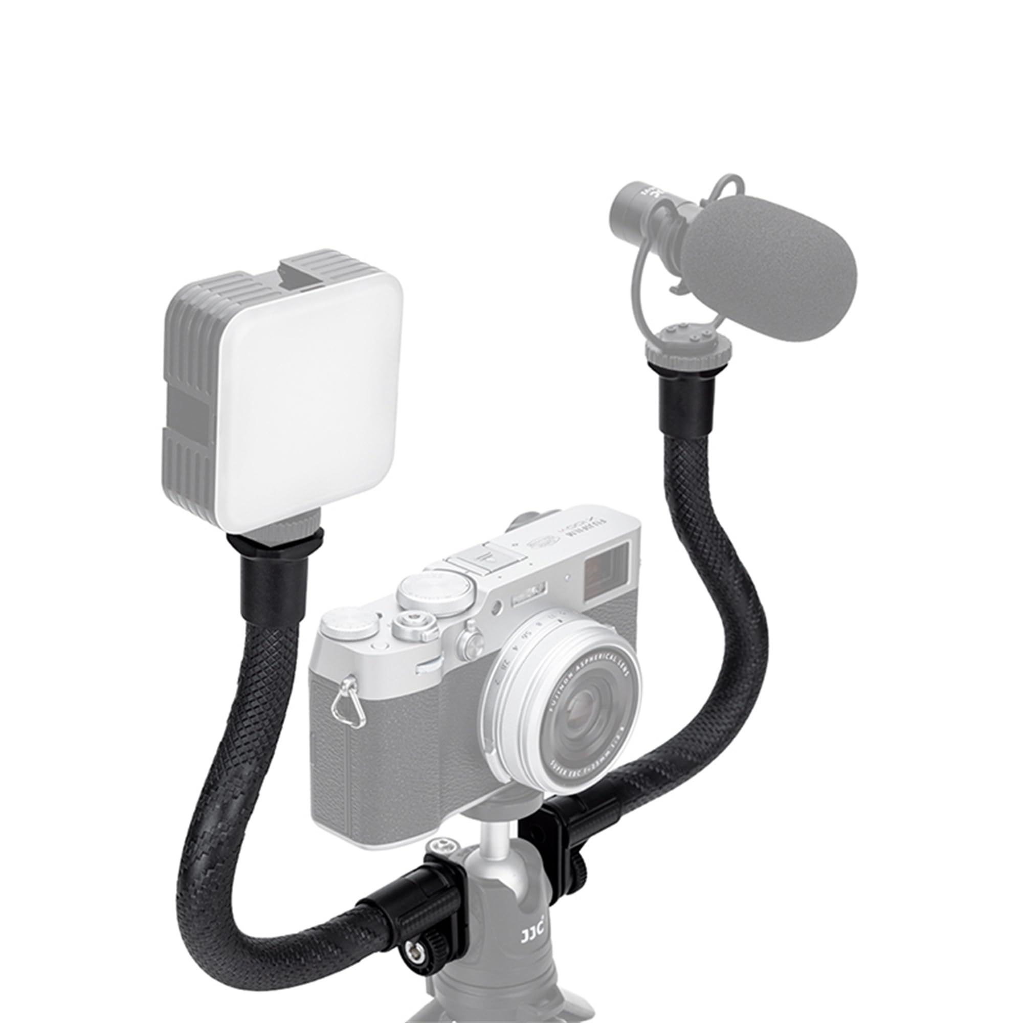 2-Pack Flexible Extension Arm, Adjustable Magic Arm Grip Mic Stand Extension for Camera Smartphone Vlog Shooting Recording - Image 2