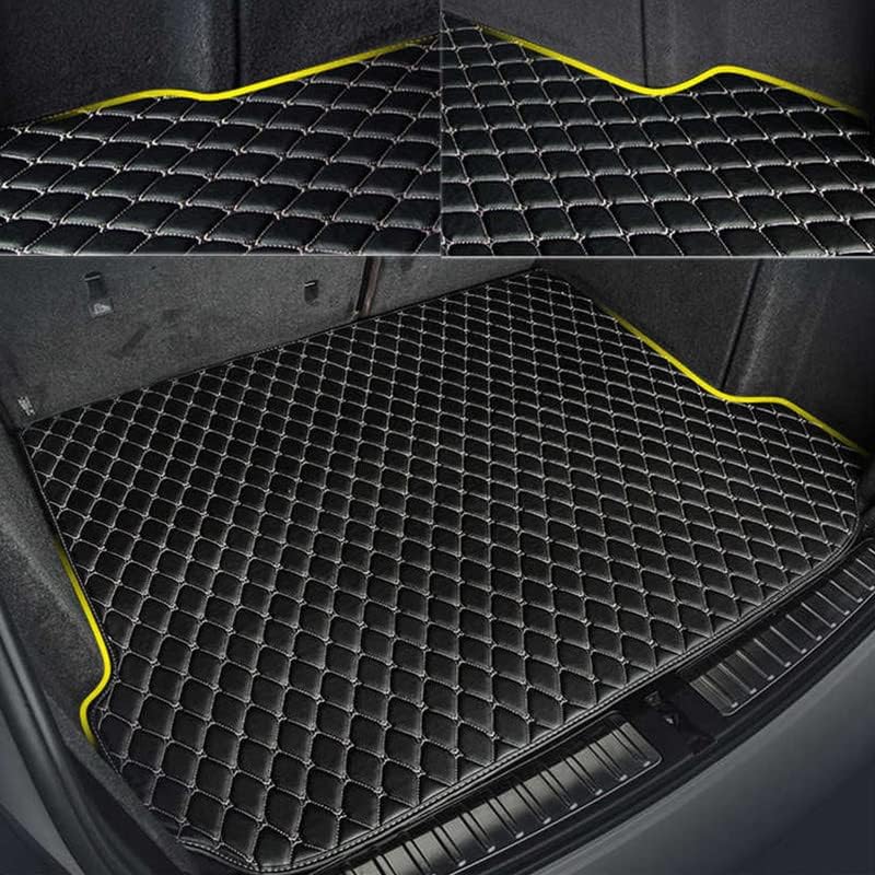 Boot Mat Compatible with MG Cyberster|| Luxury Leatherite Double Layer Mat || Custome fit Complete Set (Black & Beige)
