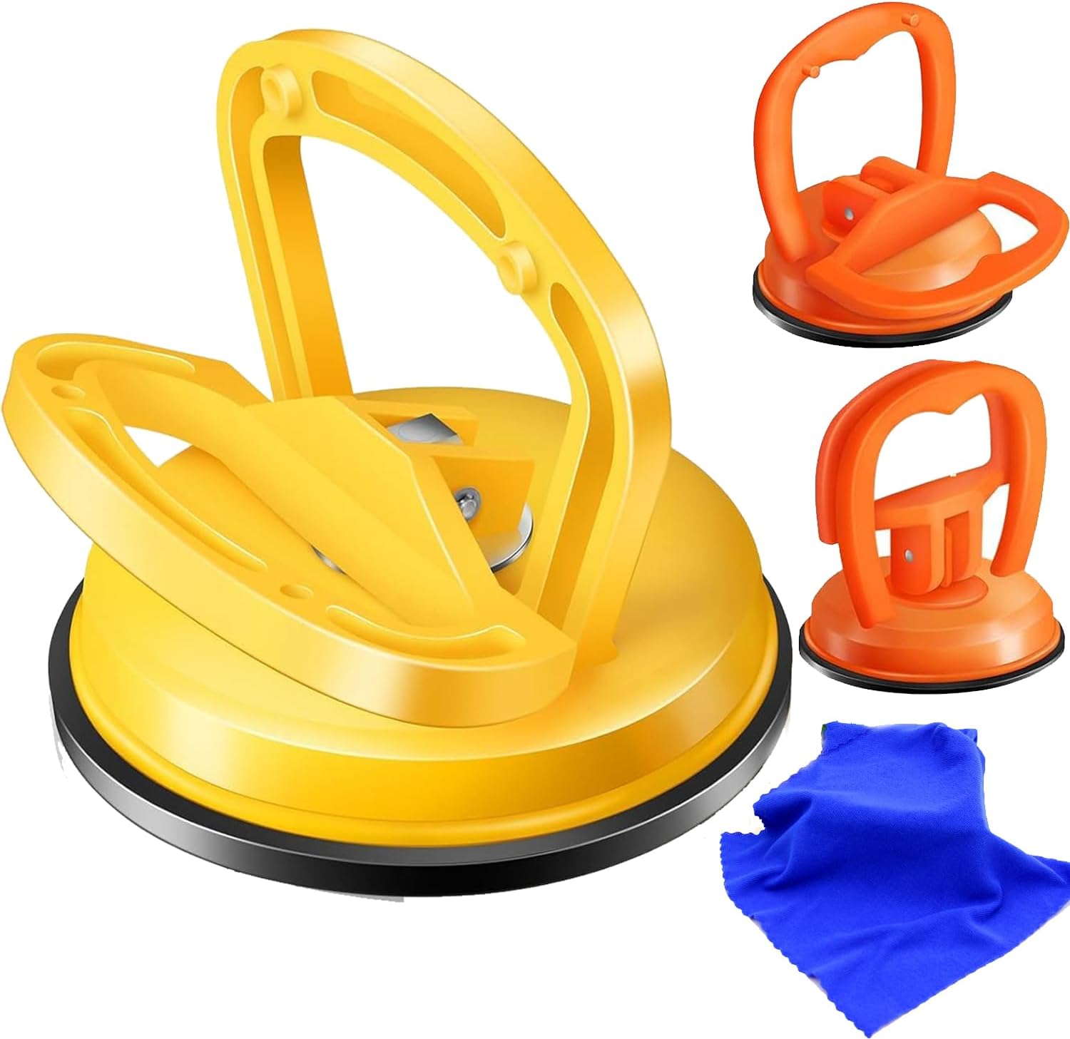 Car Dent Puller Repair Kit,Powerful Car Suction Cup Dent Puller Kit Handle Lifter,Car Dent Removal Kit,Car Dent Remover Tools for Auto Body Dents Remove,Glass,Screen,Tiles Lifting Objects Moving (A)