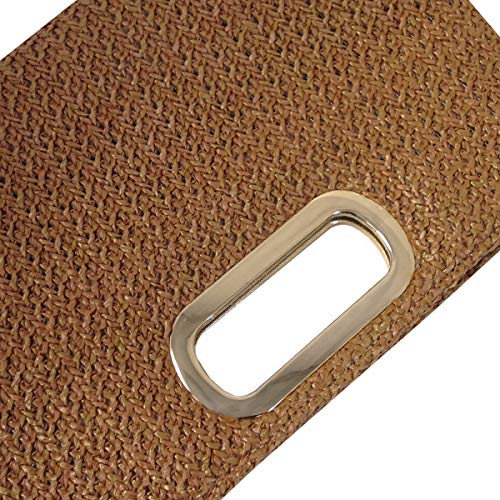 Image of Top Handle Straw Clutch