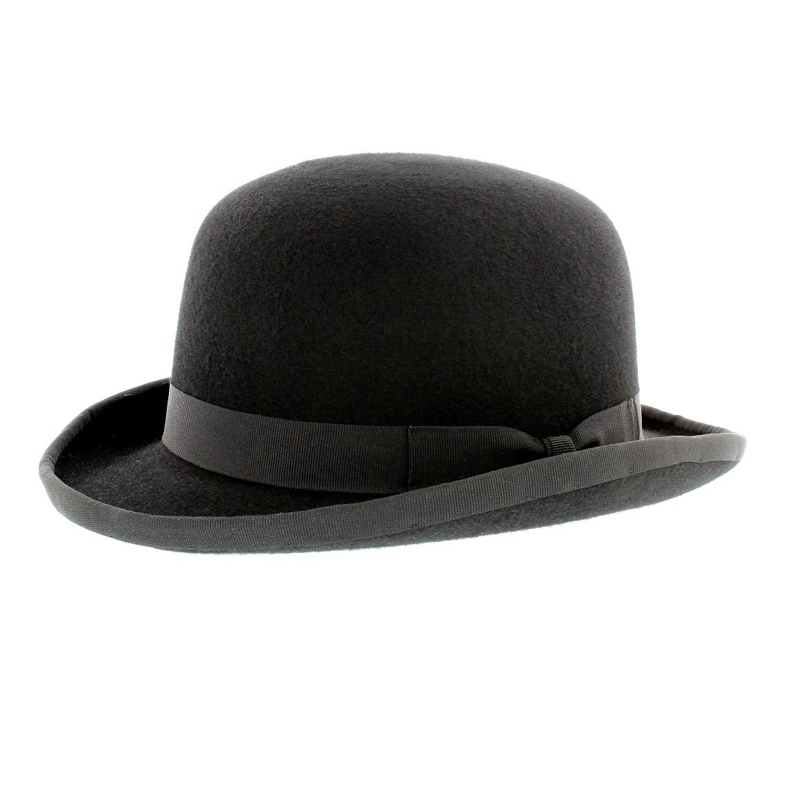 Whiteley Men's Black Wool Felt Bowler Hat (Medium 58Cm)