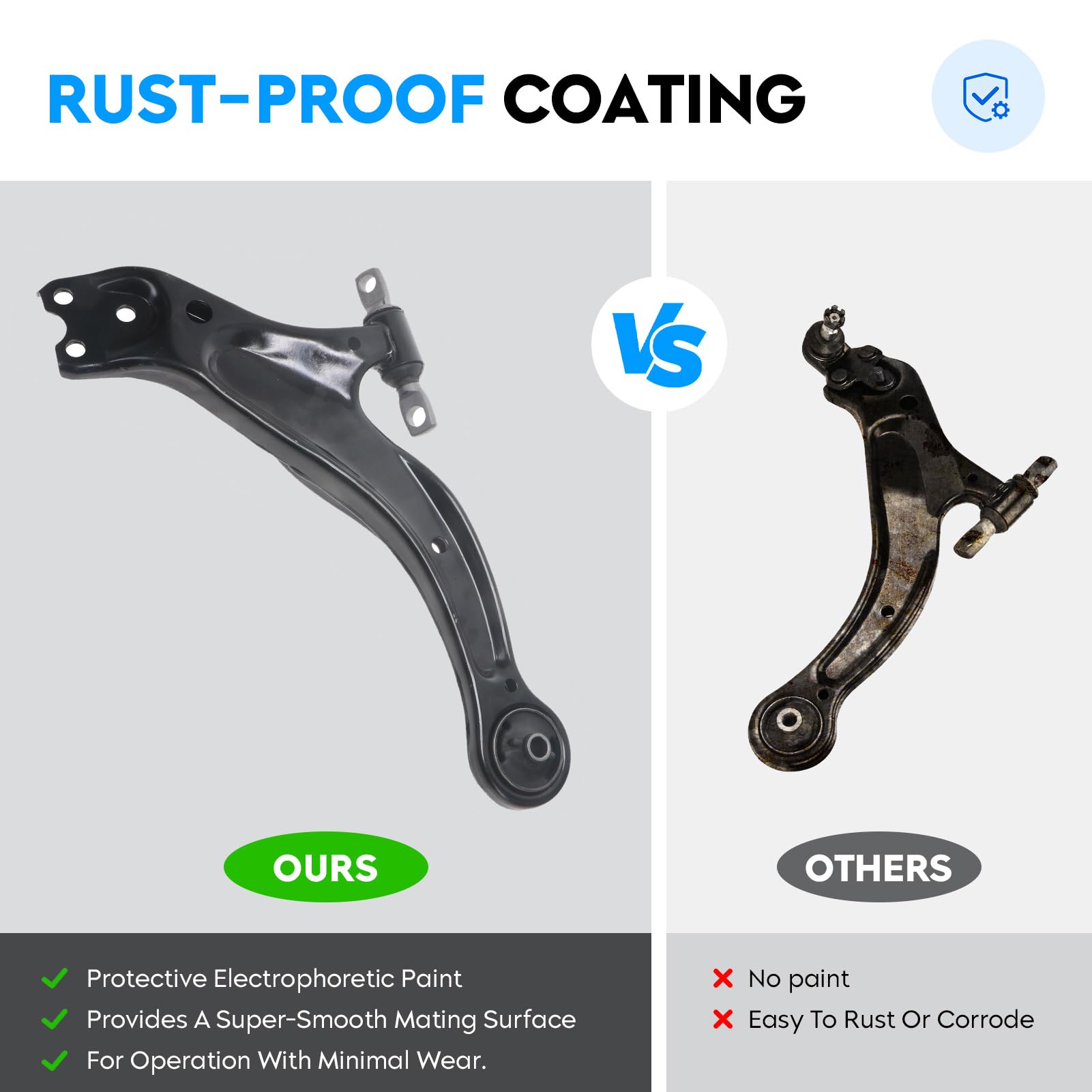 Brazos De Control Delanteros Inferiores + Juntas Esféricas Para Toyota Avalon Solara Sienna – ¡Pack De 2 Unidades Original Detroit Axle