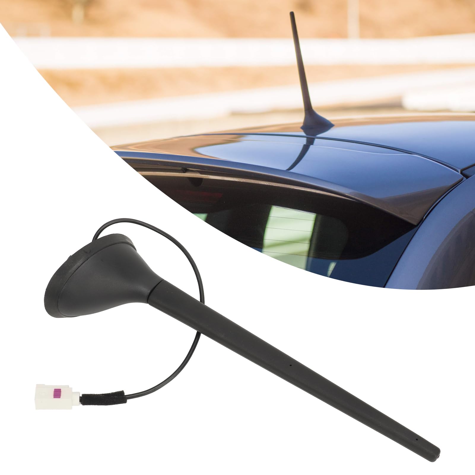 Sorandy Kit Supporto Base Antenna per Auto, Ricambio Durevole, Adatto per 500 595 695, Antenna Dalle Prestazioni Stabili Migliore Ricezione Radio, Facile da Installare, Materiale ABS
