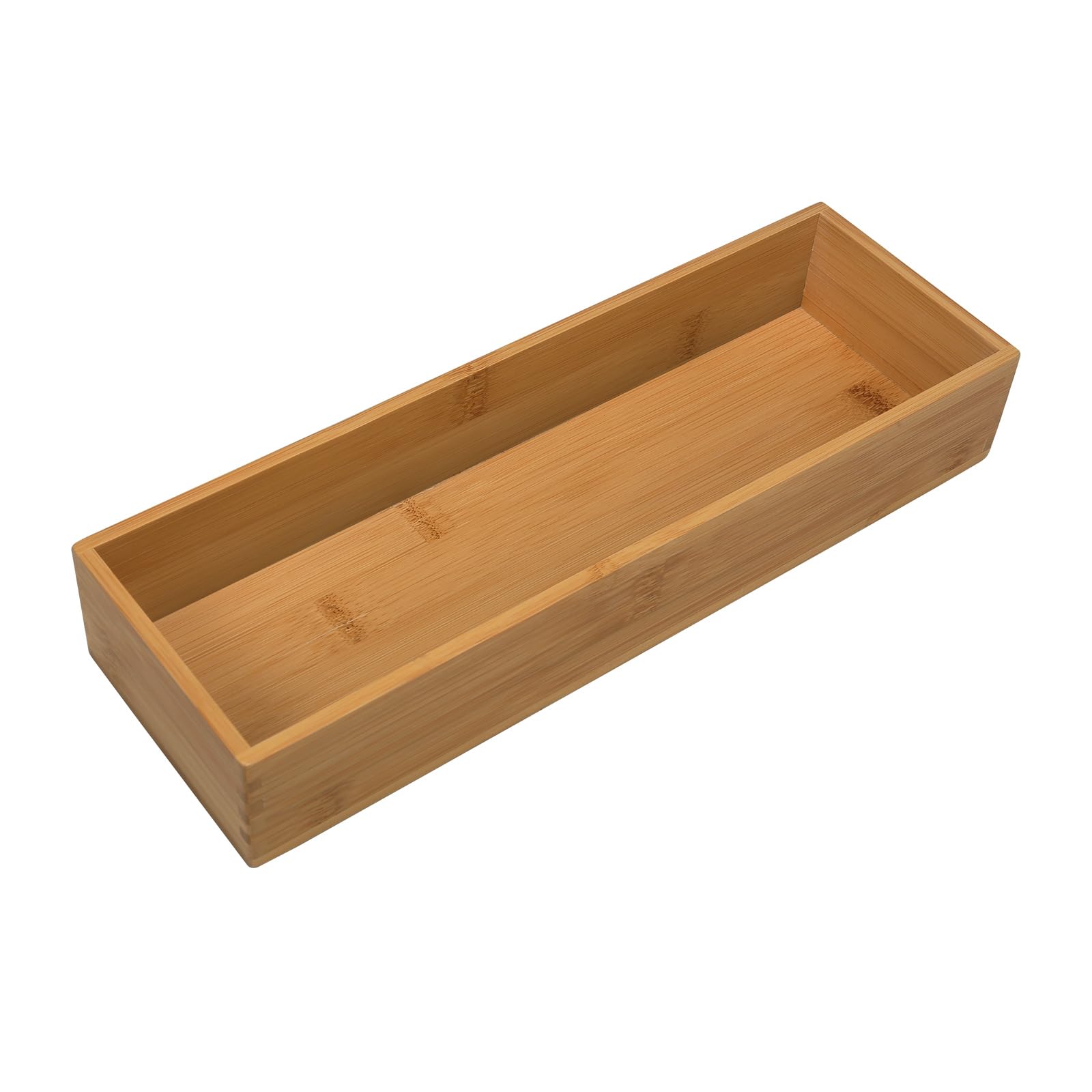 SYAOYI Bamboo Drawer Organizer - Kitchen Drawer Utensil Organizer Office Supplies Desk Organizer Makeup Silverware Tray Flatware Organization 12