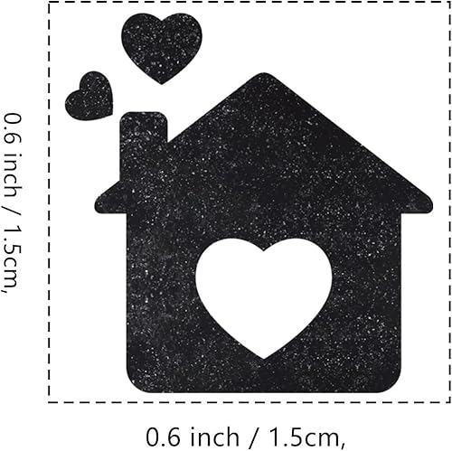 Miniatura 2 de Home House - Sello de goma, 3/5 pulgadas, pequeño mini sello para álbumes de recortes, planificación de tarjetas