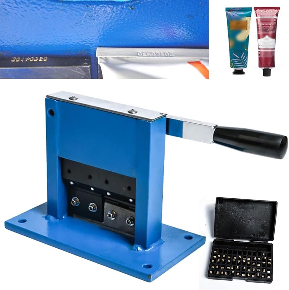 Manual Aluminum Laminate Tube Sealer Crimping Sealing Machine Heavy Duty Manual Crimper Ointment Tube Sealer with Date and