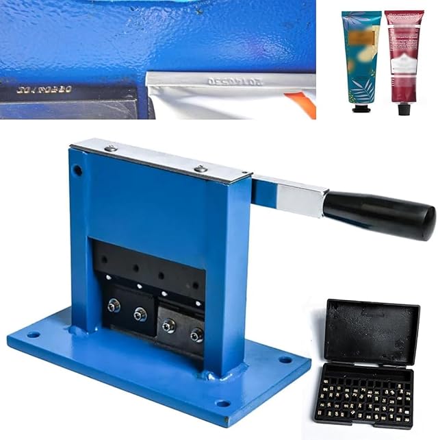 Manual Aluminum Laminate Tube Sealer Crimping Sealing Machine Heavy Duty Manual Crimper Ointment Tube Sealer with Date and