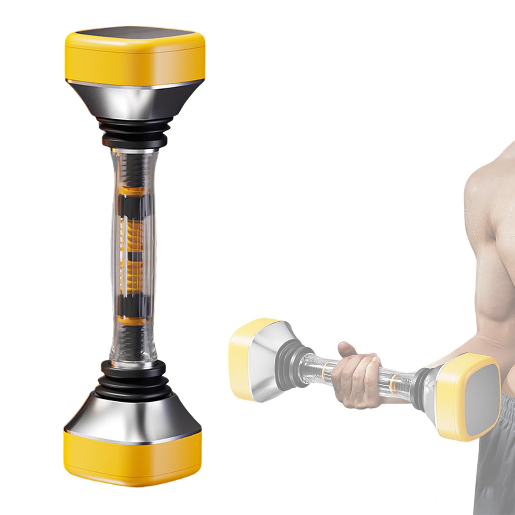 Amazon | ダンベル 可変式 振動ダンベル 10~30kgの抵抗調整可能 筋