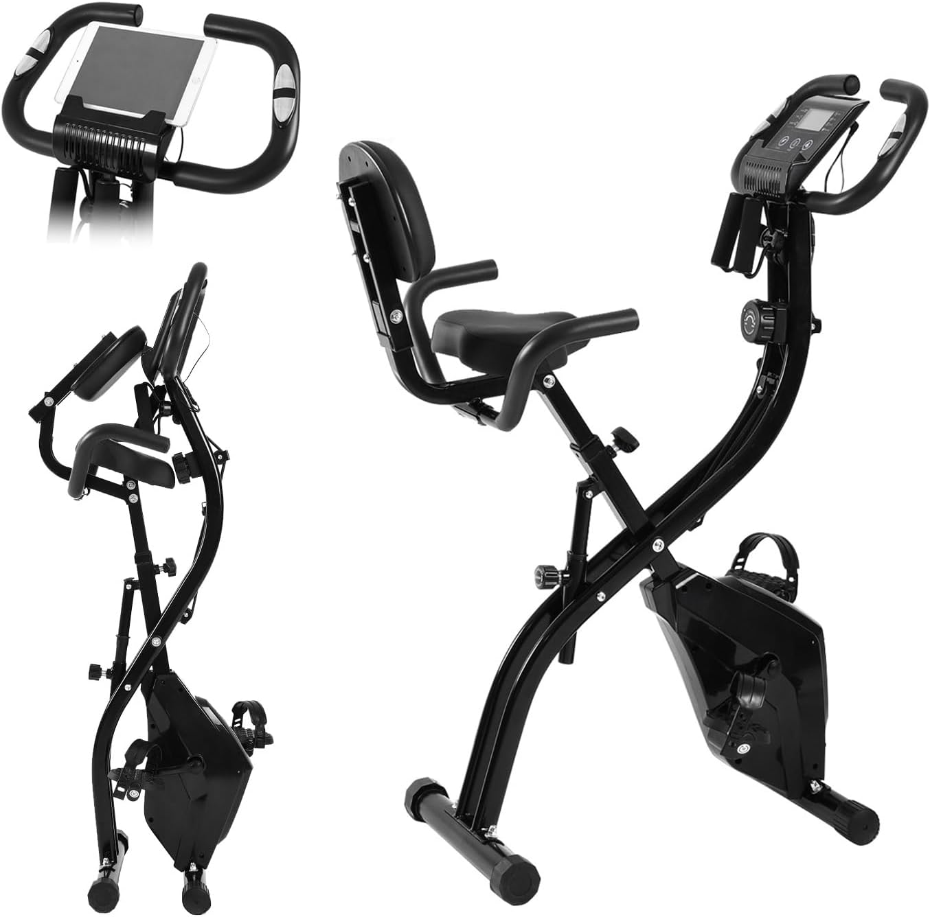 フィットネスバイク 折りたたみ 静音 家庭用 心拍数計測 10段