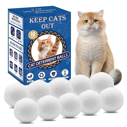 Cat Deterrent Outdoor & Indoor: 10Pack 100% Natural Cat Repellent