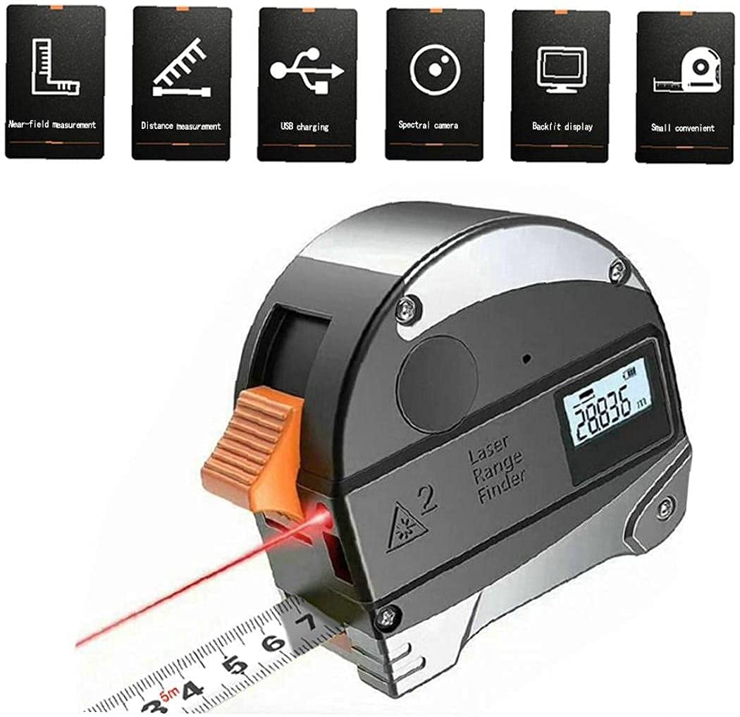 Mètre ruban numérique 40 m 5 m avec écran LCD 2 en 1