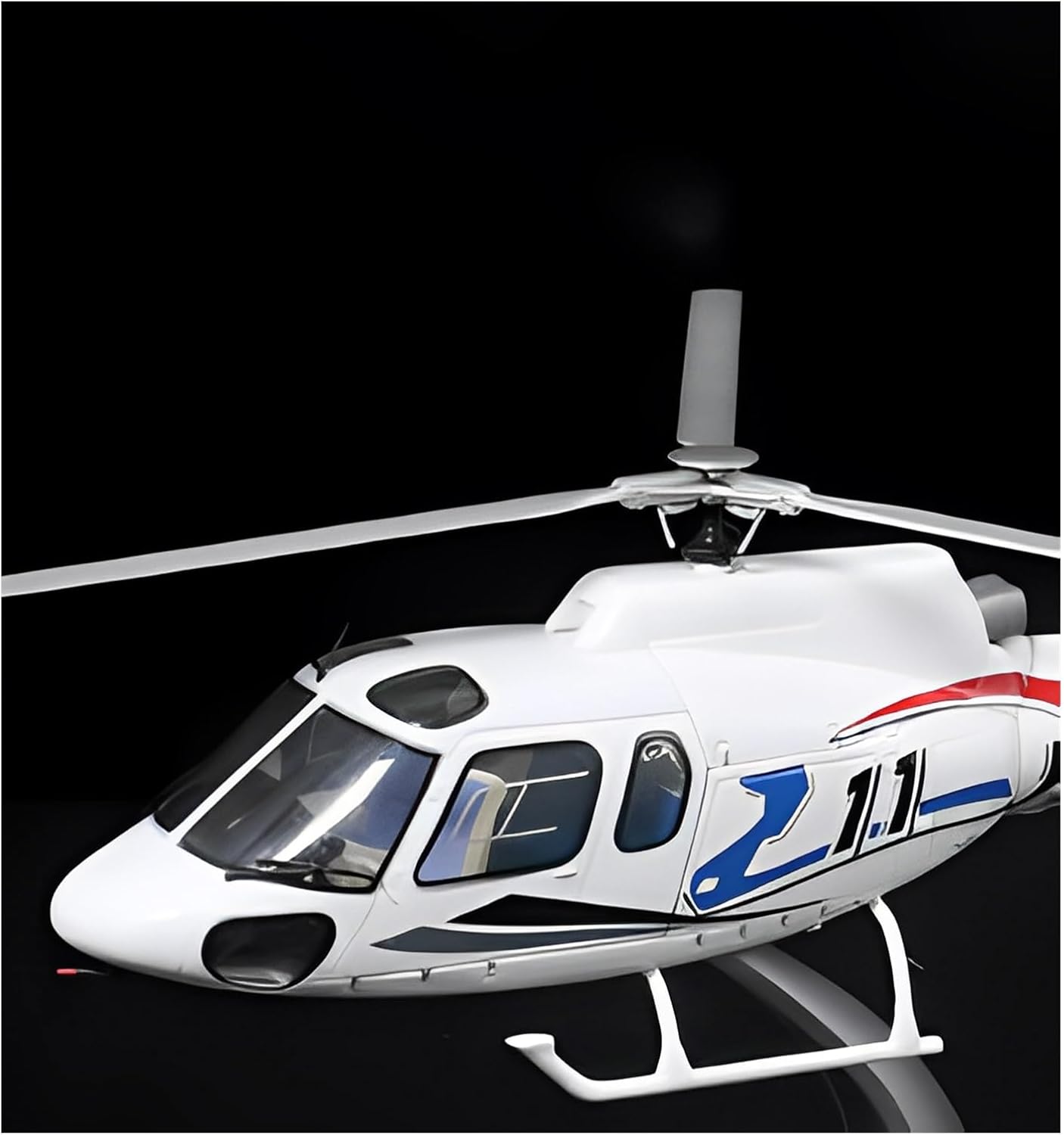 Die Cast Plane 1:60 for AS350 Static Die Cast Metal Alloy Scale Airplane Model Collection Souvenir Ornaments Display Finished Metal Airplane