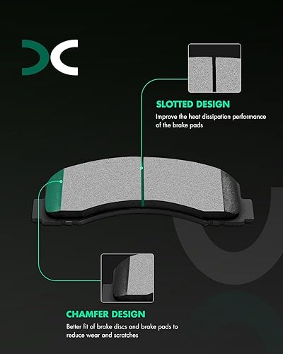 Miniatura 331 de SCITOO D1629 Ceramic Brake Pads Sets Front Fit For Dodge For Durango,For Jeep Grand Cherokee,For Mercedes-Benz