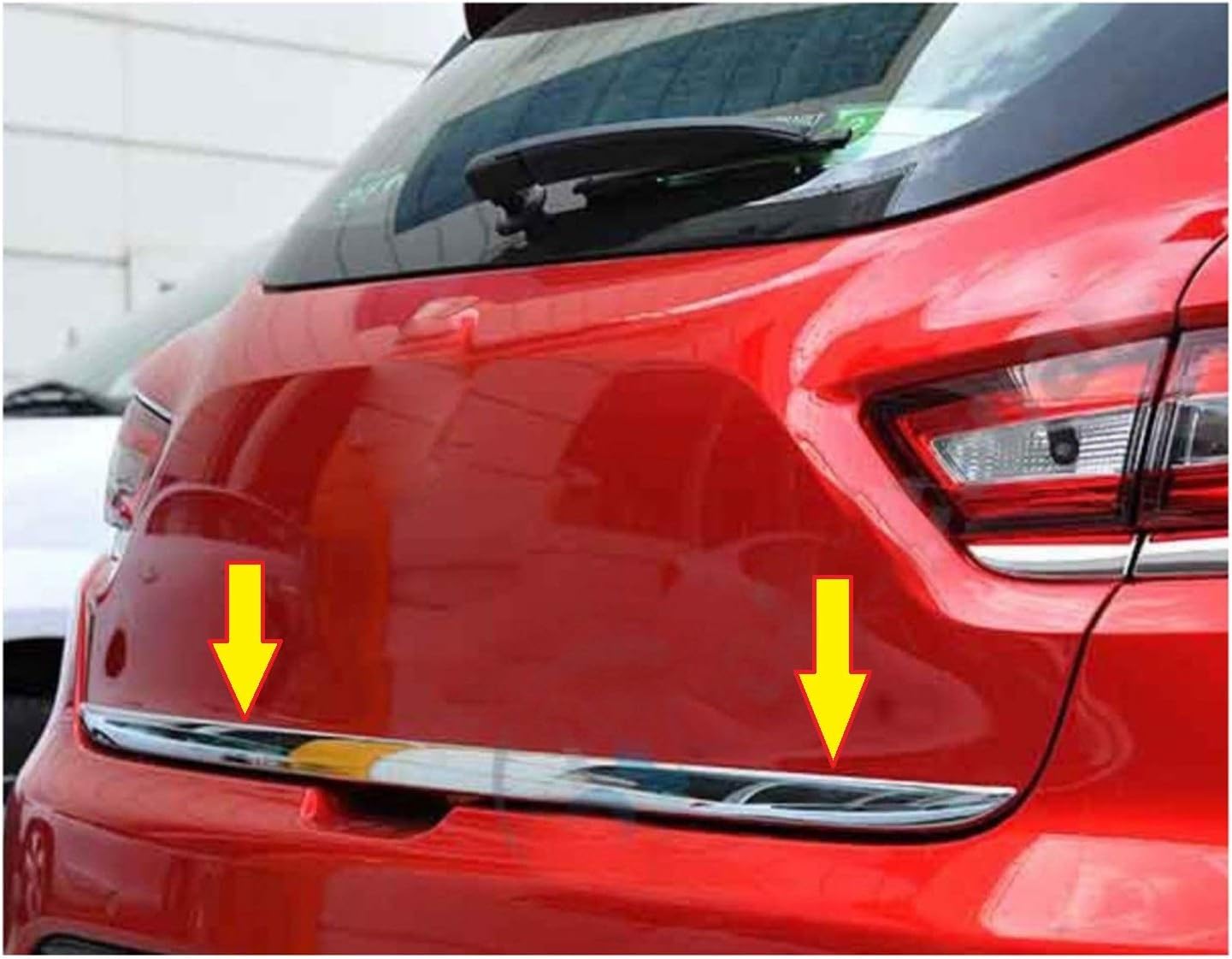 Pièces Homry mne compatibles avec Renault Clio IV 2012-2018 7 pièces bandes chromées et accessoires et couvercles en acier inoxydable