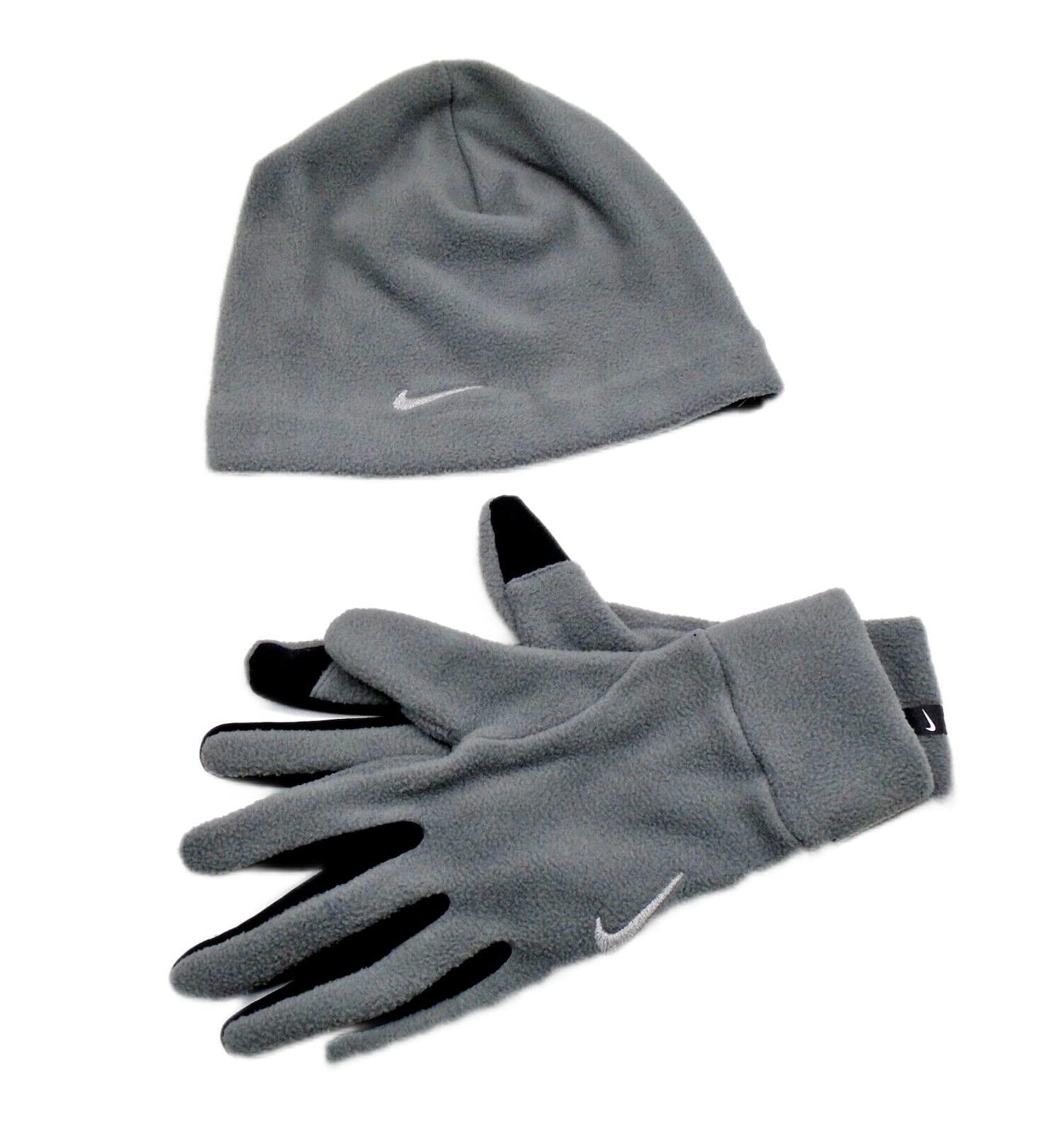 Nike Mens Essential Hat and Gloves Set Blue | Silver Small/Medium