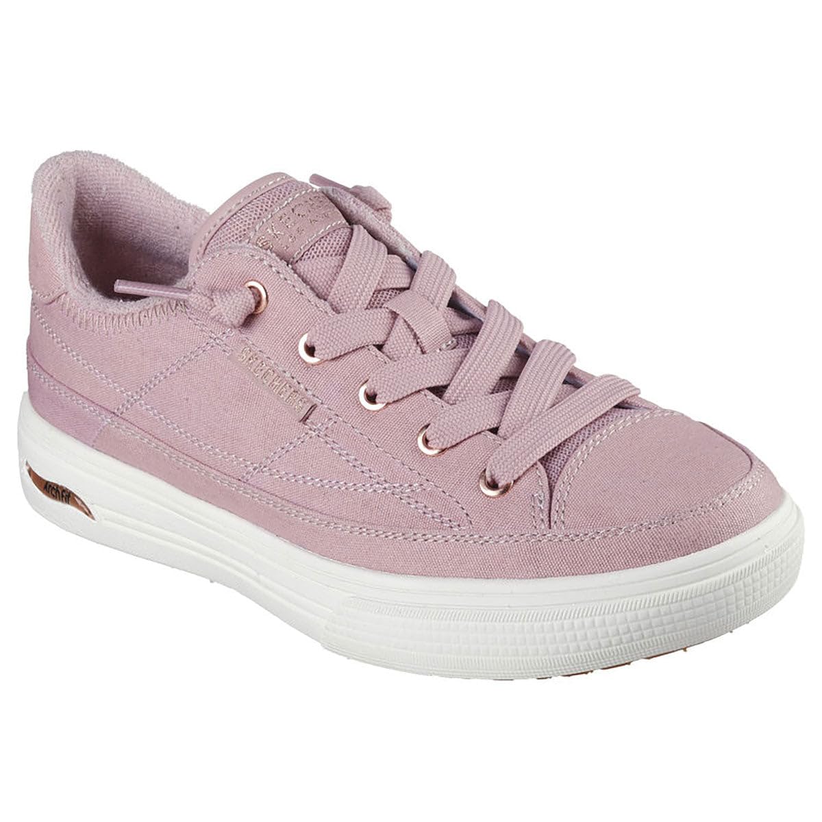 Skechers Women's Arcade Meet Ya There Sneaker | Casual sneaker, Patented Skechers Arch Fit insole with Podiatrist-Certified Arch Support, Cushioned Midsole, Machine Washable