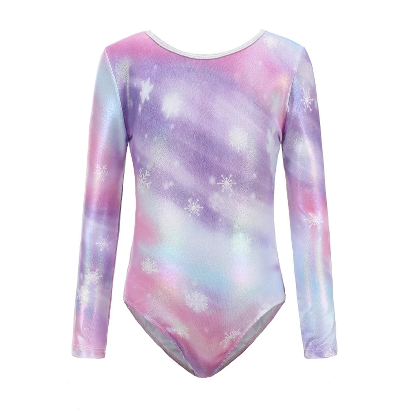 Maillots de Gimnasia Ropa de práctica Niñas Collant Gimnastic Traje Niños Ballet Gimnasia Traje Manga larga Leotardos Danza para Niña (Color : L, Size : 12)