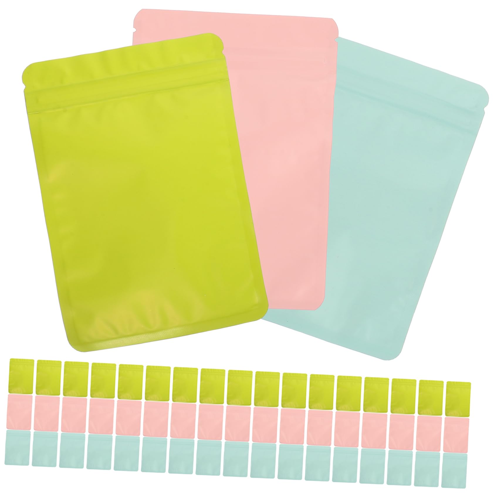 Sachets Alimentaires Resealables 150 Pièces Multicolores pour Événements et Goûters