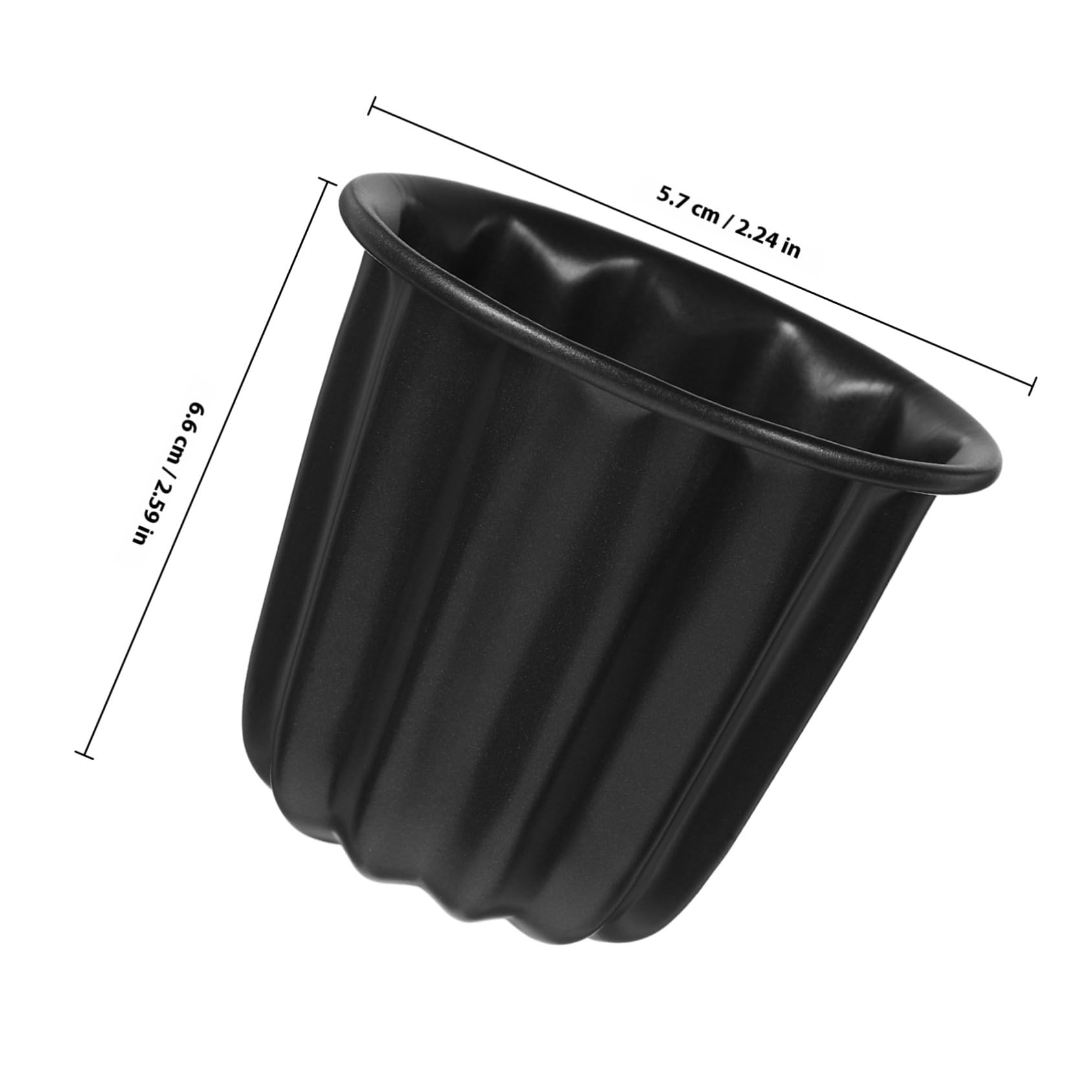 TOYANDONA Canele Muffinform Aus Hochkohlenstoffstahl Antihaftbeschichtet 4 Stück Backform Für Kuchen Pudding Muffins Backen Im Haushalt