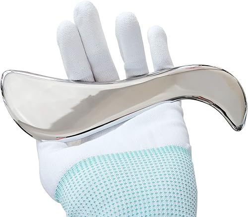 Miniatura 7 de NCCYOOT Gua sha - Herramienta de acero inoxidable gua sha-3 piezas, herramienta de masaje Gussha, herramienta de raspado muscular para terapia de