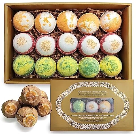 Purelis Citrus Essential Oils Bath Bombs Gift Set Cover