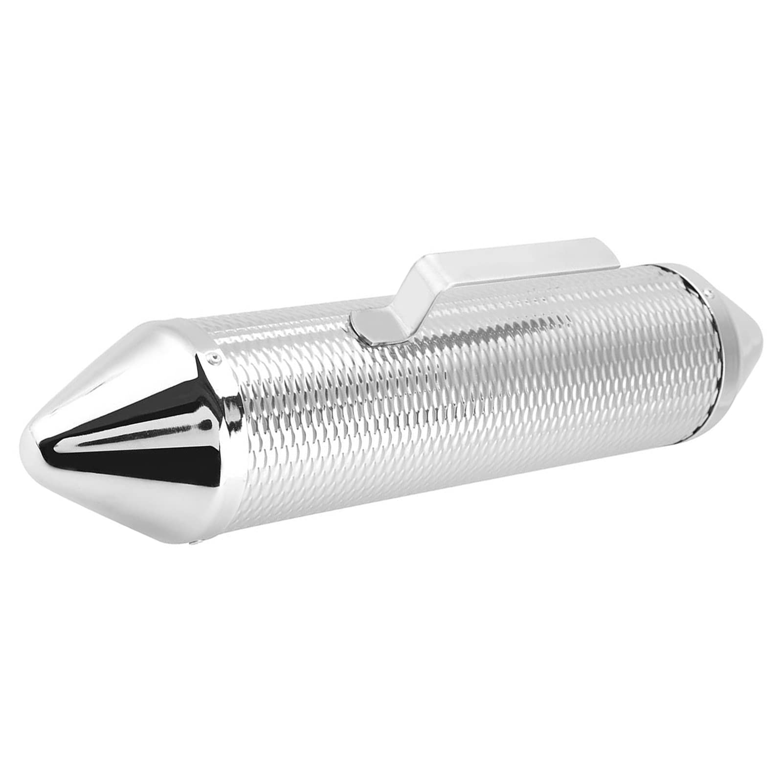 Robustes Guiro-Musik-Percussion-Instrument aus Edelstahl und Metall mit Schaber