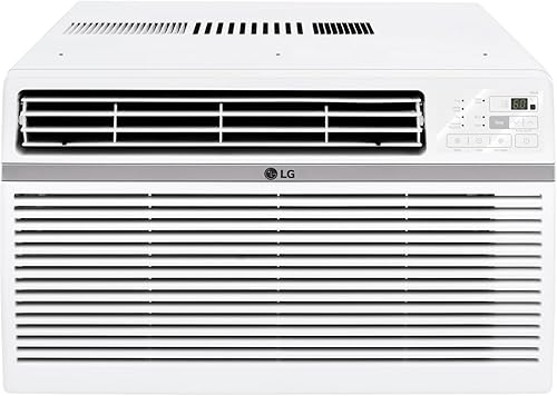 Vista 60 de LG Aire acondicionado de ventana de 10000 BTU [2023] Control remoto con aplicación WiFi, filtro ultra silencioso, lavable, enfría 450 pies cuadrados