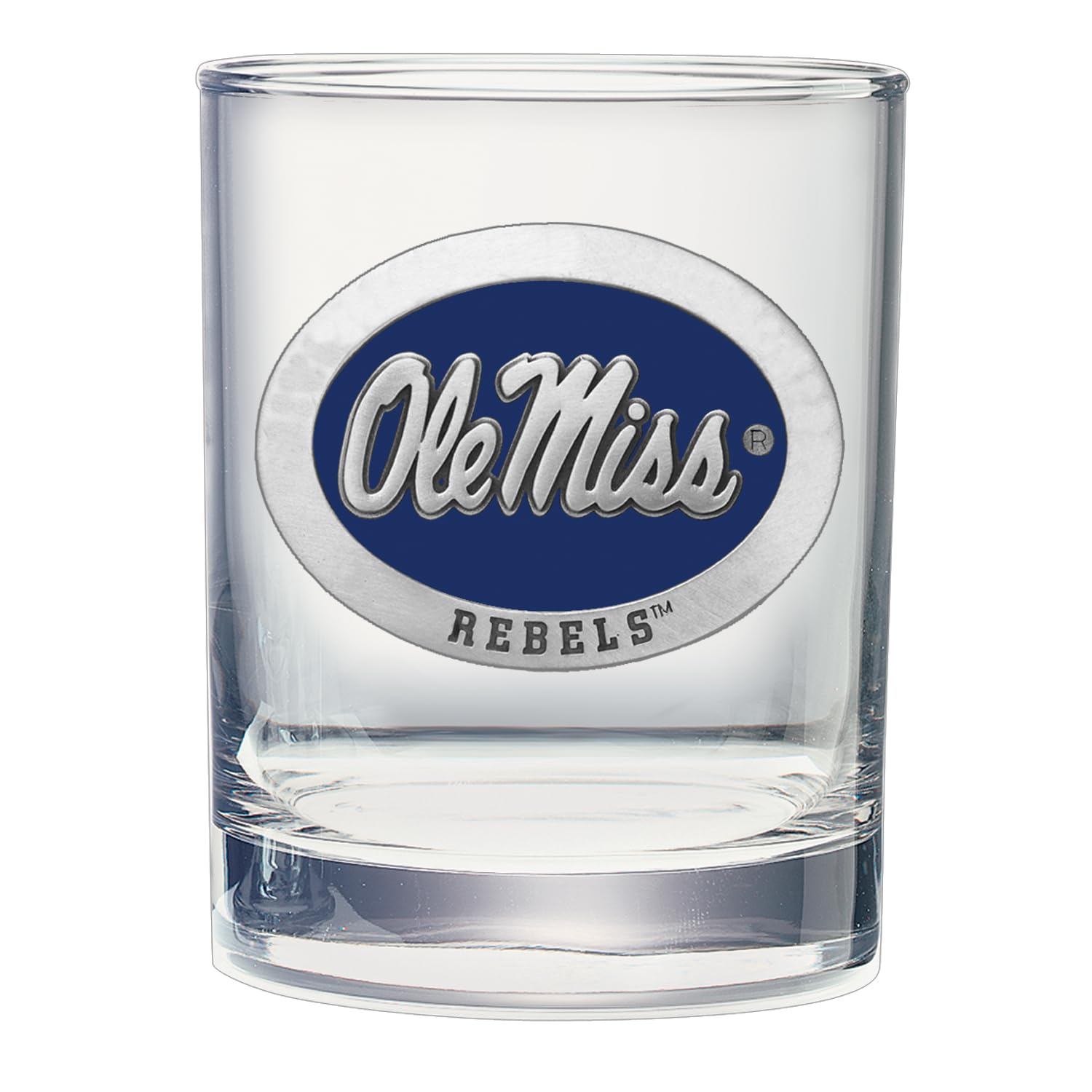 Heritage Pewter Mississippi Double Old Fashion Ole Miss | Double Rocks Glass 14 OZ for Liquor | Expertly Crafted Pewter Glass