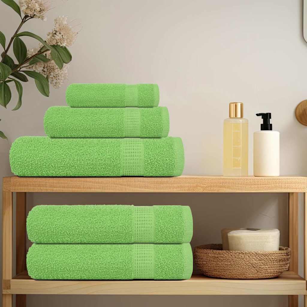 Frogn - Juego de toallas de mano (10 unidades, 50 x 100 cm, 360 g/m²), color verde manzana