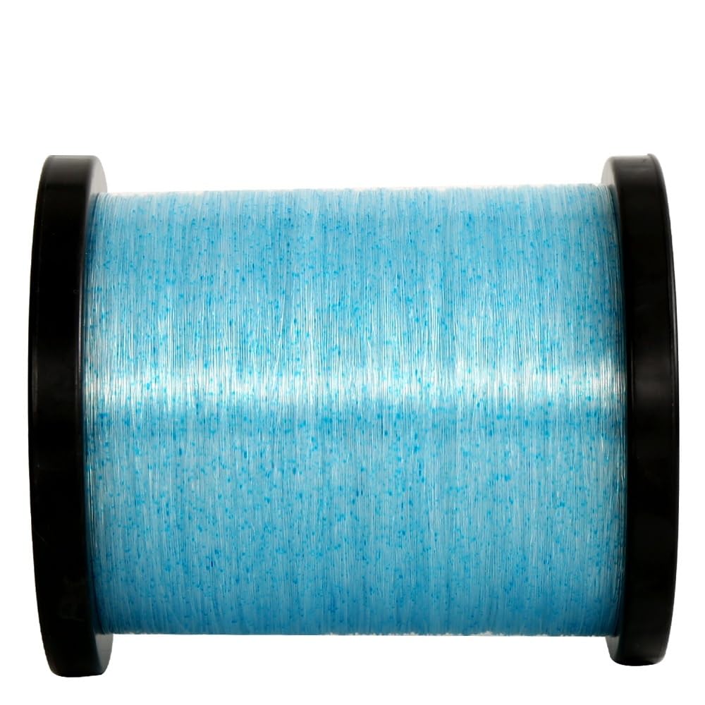 Ligne de pêche Invisible 500M 1000M 2000M 3000M, Ligne de fluorocarbone mouchetée(1000M Blue,0.430MM 34LB 15.4KG)