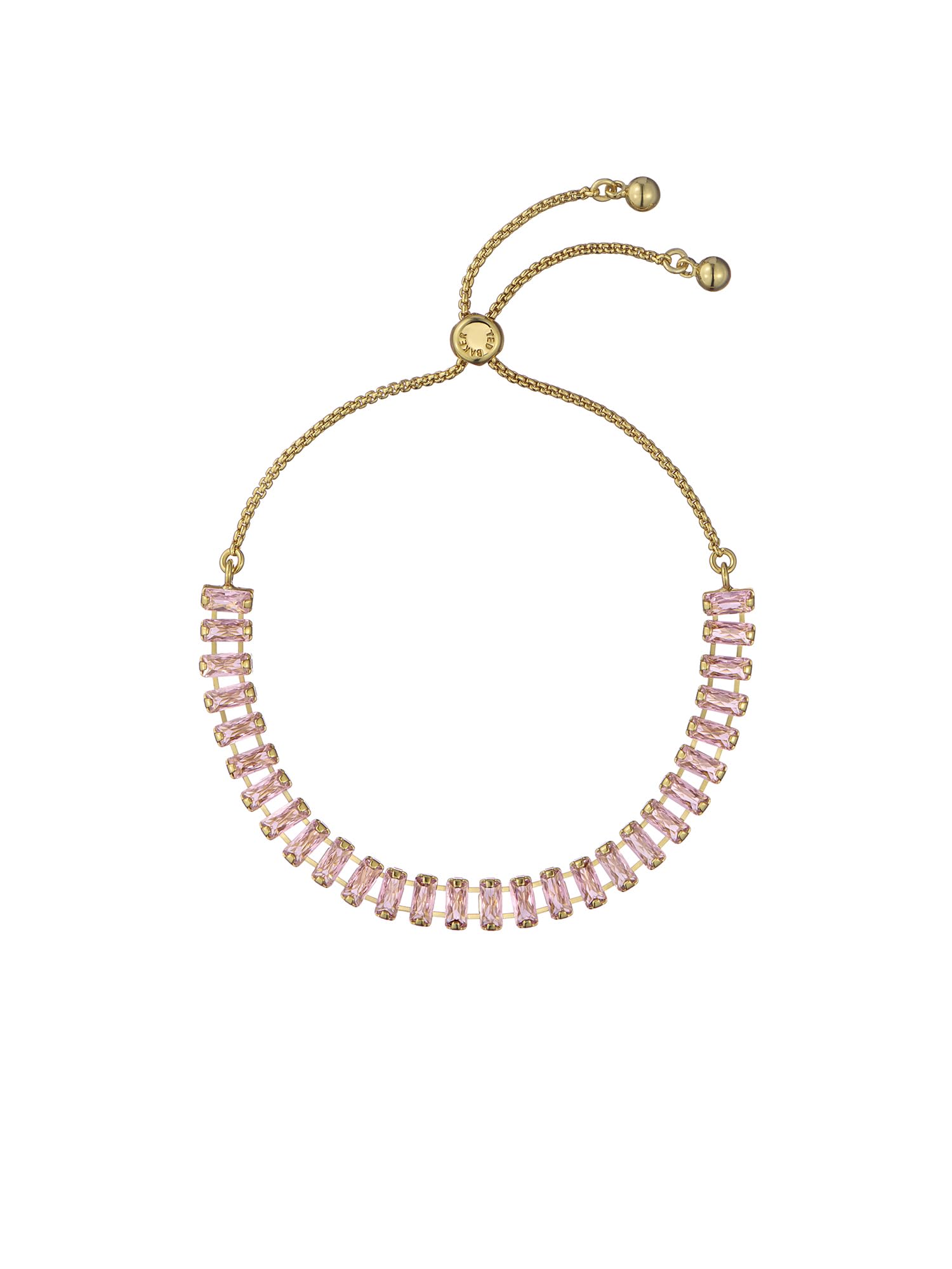Ted BakerIsabela Crystal Baguette Adjustable Bracelet For Women