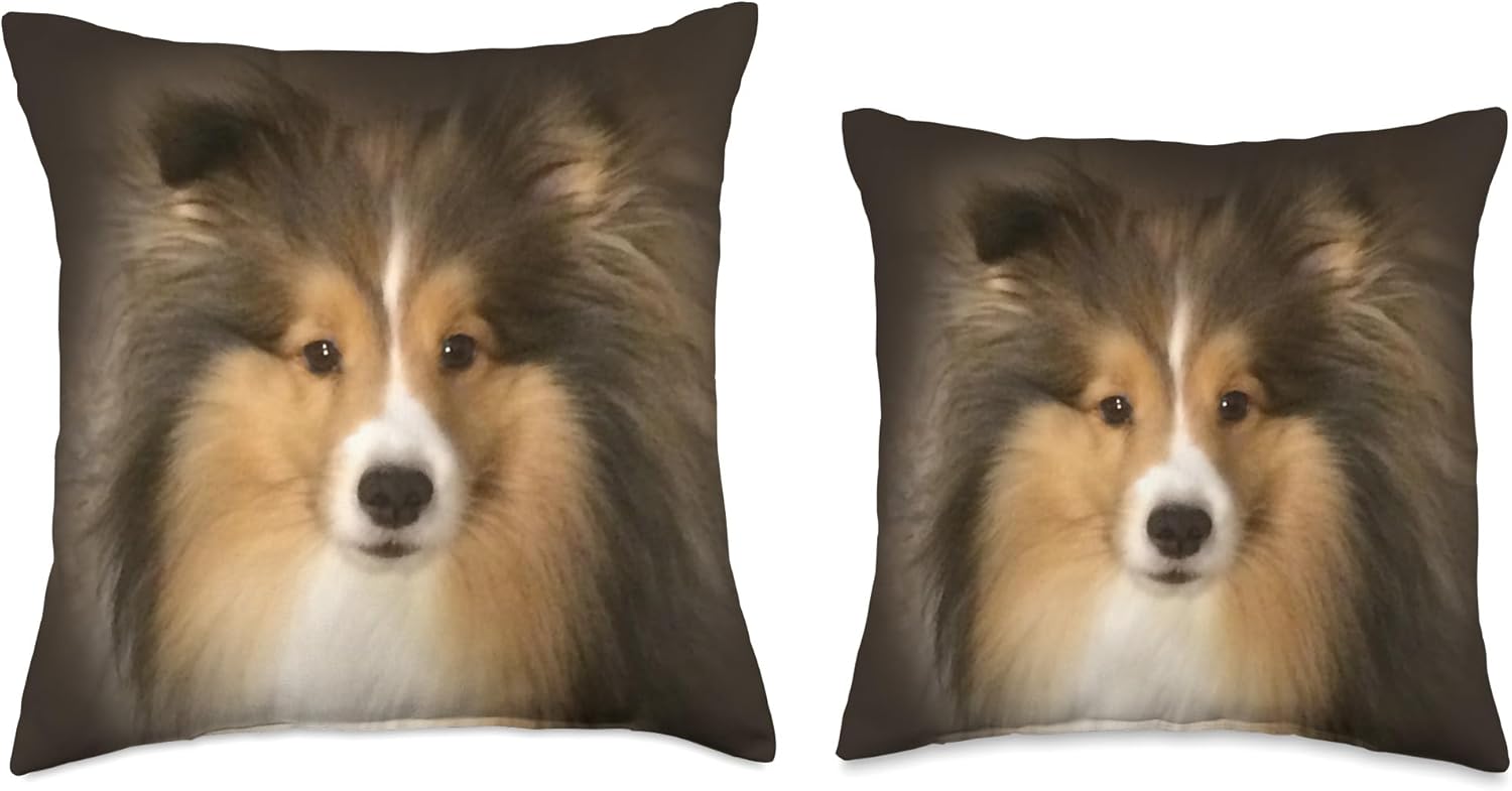 Shetland Sheepdog Sheltie Dog Throw Pillow