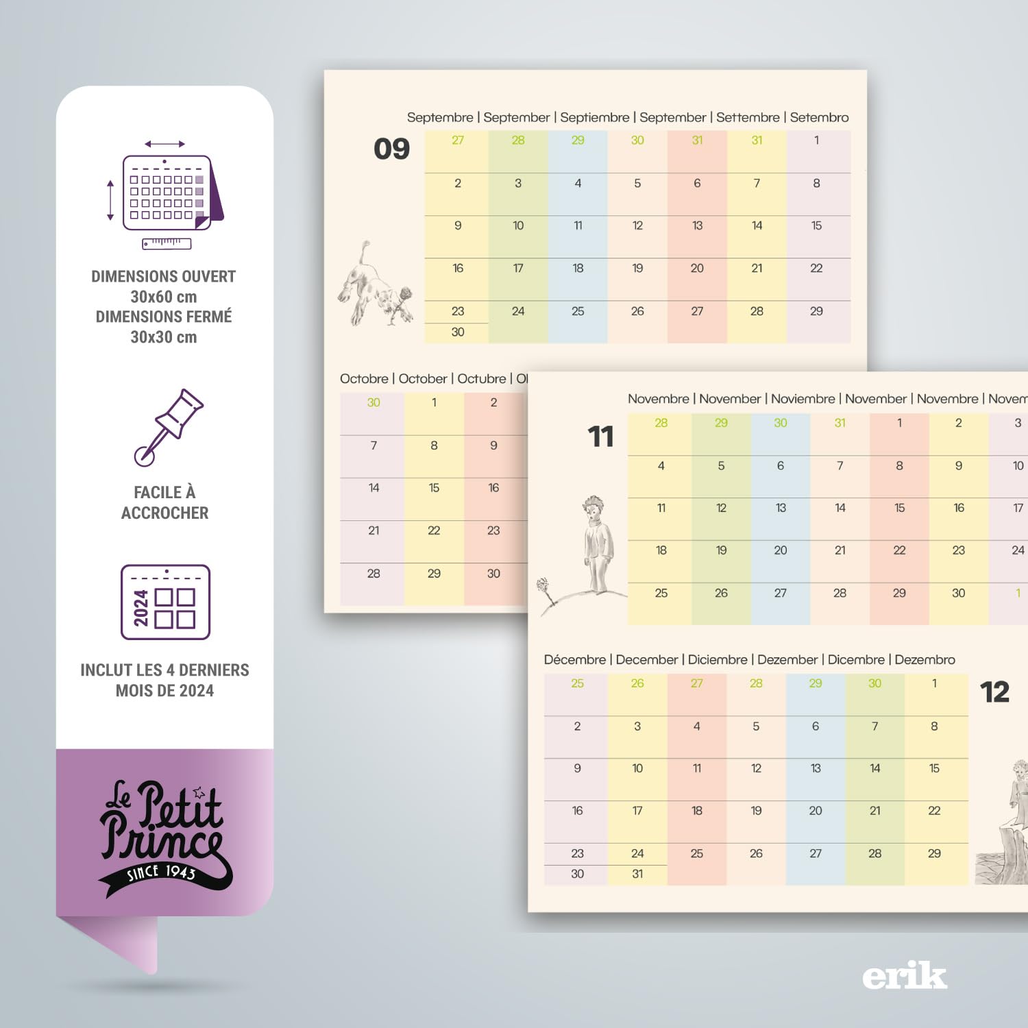 CALENDRIER 2026 30X30 LE PETIT PRINCE