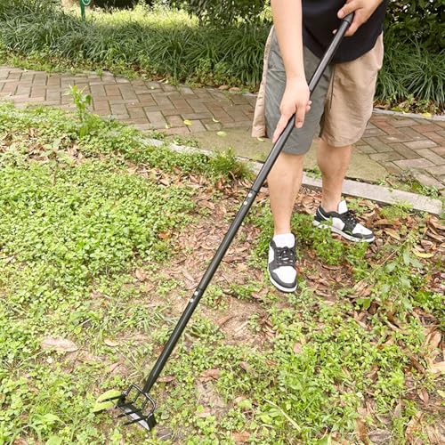 Outil de jardinage polyvalent en acier durable avec sa binette compacte forgée - 3