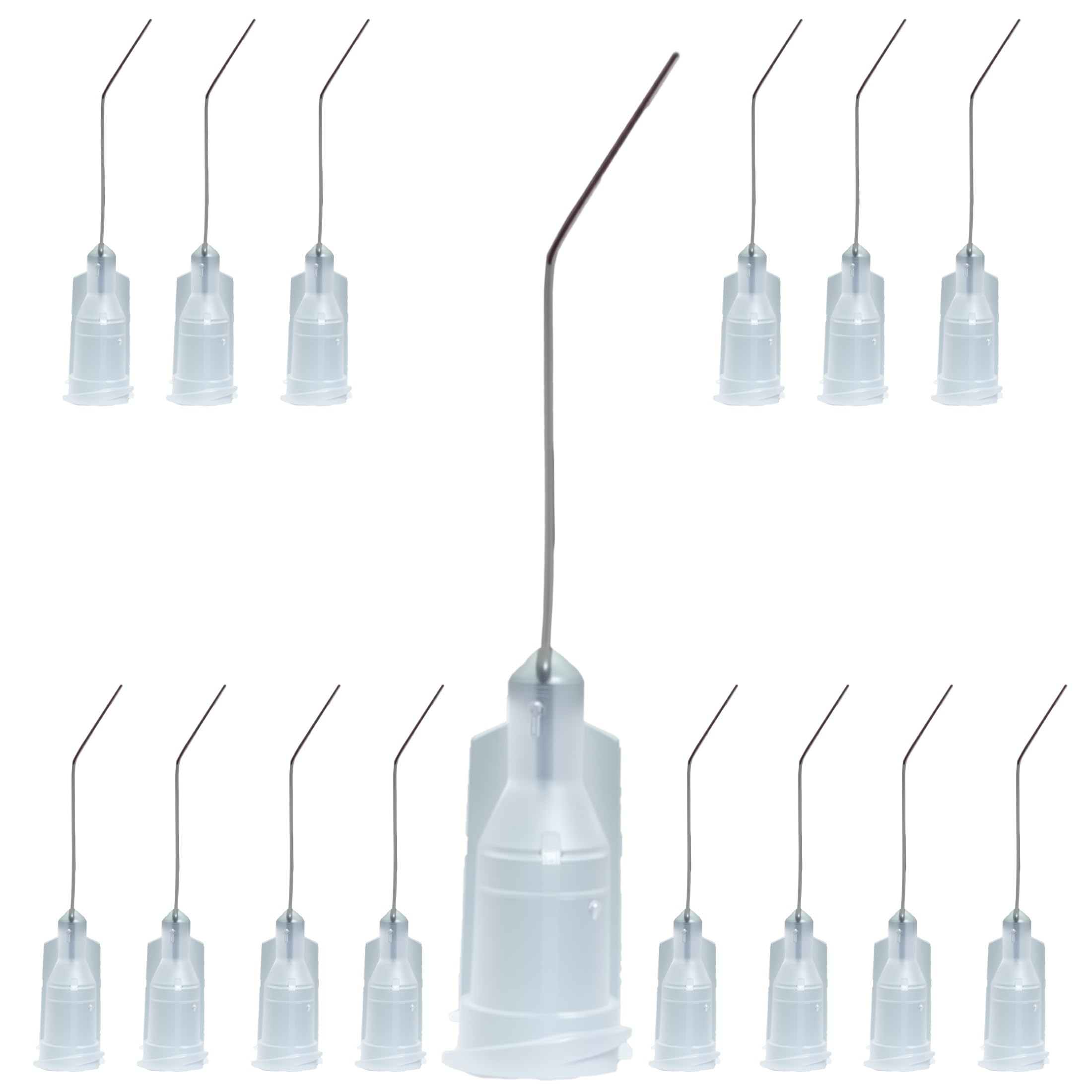 15pcs 27G 1inch 45 Degrees Blunt Tip Dispensing lucency