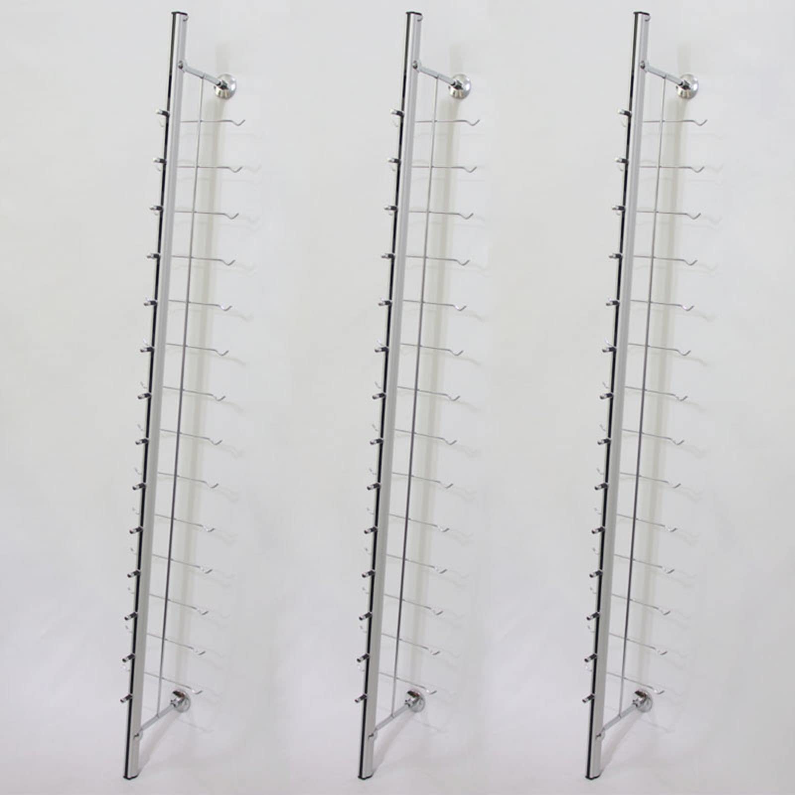 Naścienny organizer do przechowywania okularów przeciwsłonecznych, aluminiowy stojak na okulary do przedpokoju, salonu, sklepów optycznych, oszczędność miejsca rozwiązanie do przechowywania