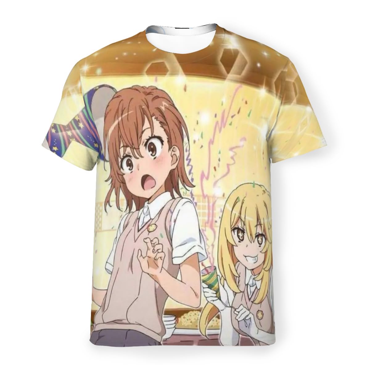 Amazon.co.jp: とある科学の超電磁砲 御坂美琴 メンズ Tシャツ