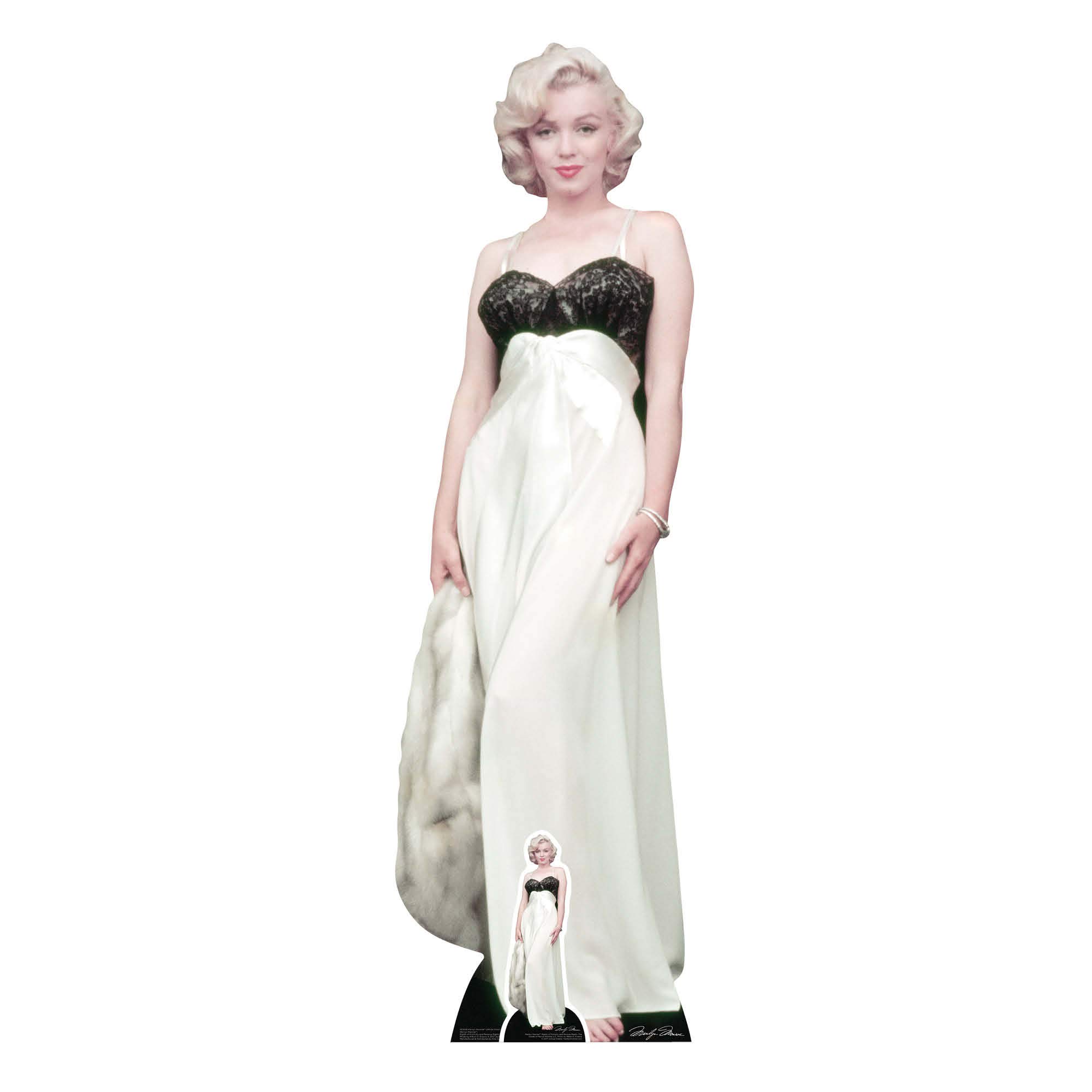 Star Cutouts Ltd Lifesize Card Board Mini Cut Monroe, 169 x 50 x 169 cm, Marilyn Fur
