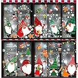 【Decoraciones navideñas perfectas】 🎄: Las pegatinas navideñas para ventanas se pueden aplicar a todas las superficies lisas, especialmente adecuadas para ventanas, vidrios y paredes lisas. Muy adecuado para escaparates familiares, bares, restaurantes, tiendas, etc. Las pegatinas navideñas para ventanas son muy interesantes y pueden agregar un fuerte ambiente navideño.