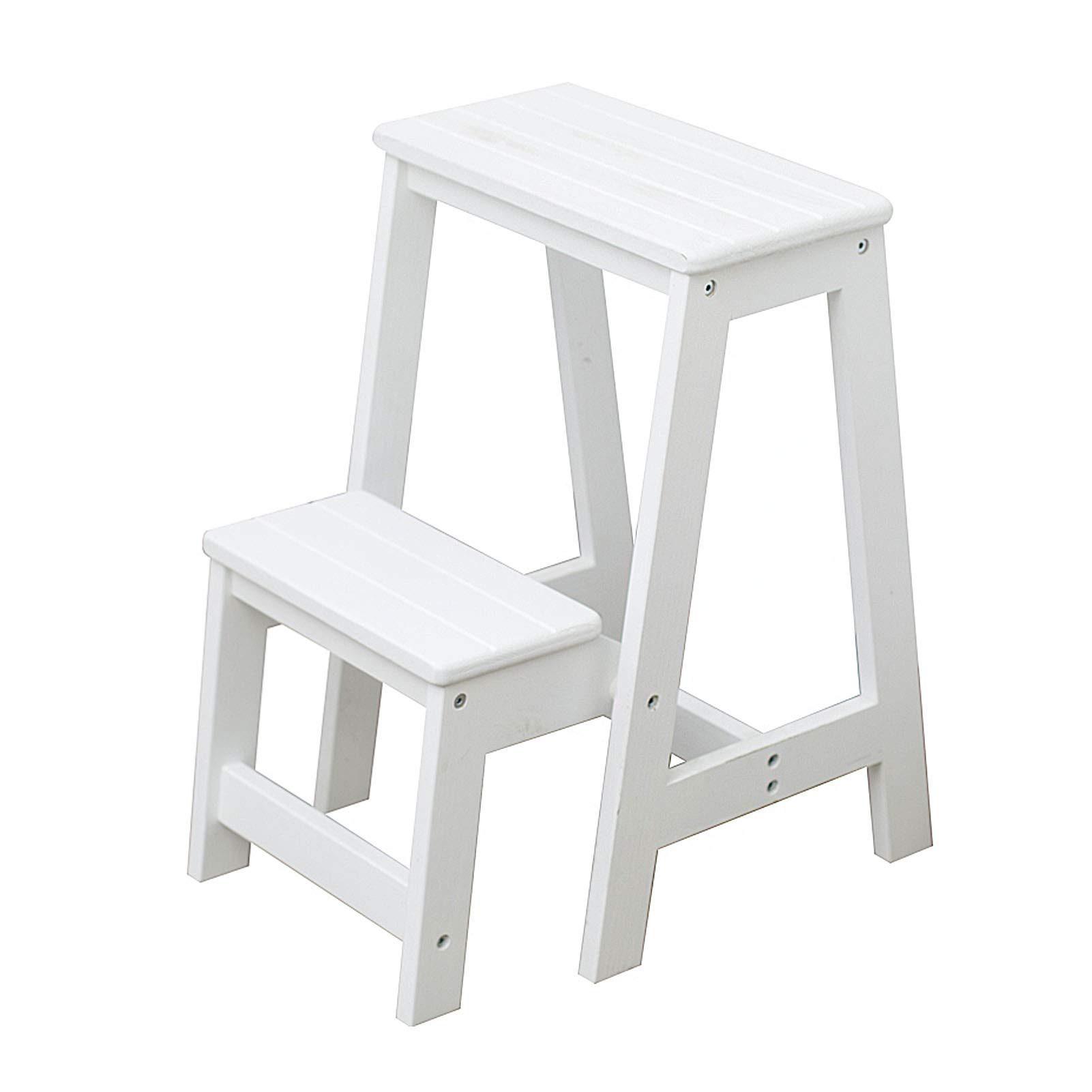 Échelles de rangement robustes en bois blanc au design épuré
